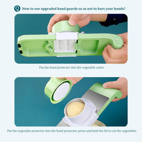 stainless steel 5 in 1 vegetable cutter